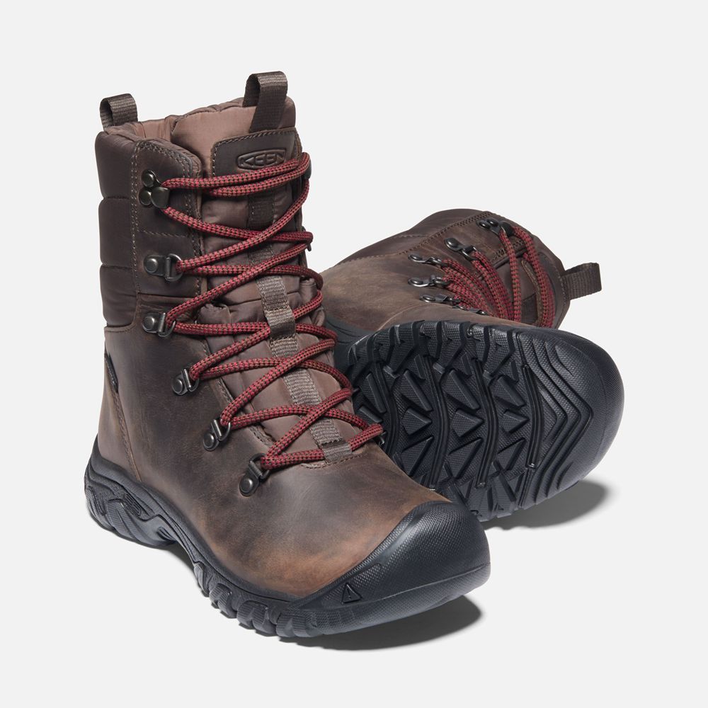 Bottes de Randonnée Keen Femme Marron | Greta Waterproof | DAUVF-1523